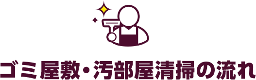 ゴミ屋敷・汚部屋清掃の流れ